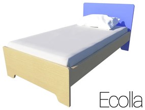 Παιδικό Ημίδιπλο Κρεβάτι 110x190 Irven Ecolla Χρώμα Μπλε
