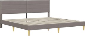 vidaXL Σκελετός Κρεβατιού 200 x 200 cm Taupe