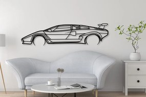 Σετ των 2 Intra απο ξύλο plywood Χρώμα wenge 3mm-4mm πάχος - Countach Car Silhouette Dxf Δίασταση 20x20 cm INTRAFABR-91377381