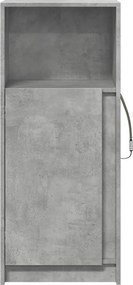 vidaXL Ντουλάπι με Φώτα LED Γκρι Σκυρ. 42,5x34x100 εκ. Επεξ. Ξύλο