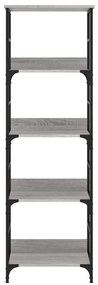 vidaXL Βιβλιοθήκη Γκρι Sonoma 50x33x153 εκ. Επεξεργασμένο Ξύλο