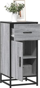 vidaXL Ραφιέρα Γκρι Sonoma 35,5x35x76 εκ. Επεξ. Ξύλο + Μέταλλο