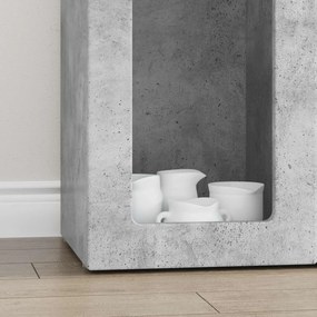 VidaXL Πλαϊνό γραφείο ELST Σκυρόδεμα Γκρι 59 x 35 x 100,5 εκ