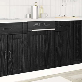 vidaXL Πάνελ πλυντηρίου πιάτων LUCCA Μαύρη Δρυς 45 x 1,5 x 57 εκ