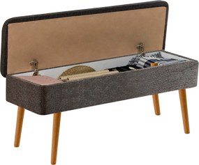 Ταμπουρέ Πεύκο Atlantic / Ανθρακί VINA 90x40x46