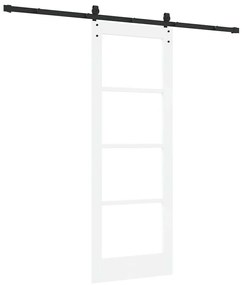 vidaXL Συρόμενη Πόρτα ORKDAL Λευκό 73.5 x 198.5 εκ. Ξύλο και μέταλλο