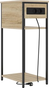 vidaXL Κομοδίνο Δρύς Sonoma 41 x 28 x 76 εκ. Επεξεργασμένο ξύλο