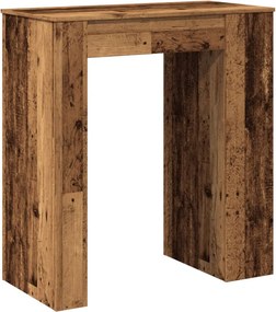 vidaXL Τραπέζι Μπαρ με Ράγες 95x47x103,5 εκ. Επεξεργ. Ξύλο
