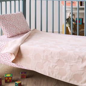 Κουβέρτα Βρεφική Ματλασέ Amarena Pink Kentia Cradle 100x140cm 100% Βαμβάκι