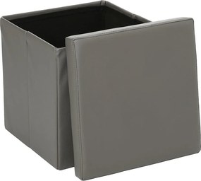 Σκαμπό Με Αποθηκευτικό Χώρο (38x38x38) A-S Fold Grey 121266B