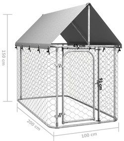 ΚΛΟΥΒΙ ΣΚΥΛΟΥ ΕΞΩΤΕΡΙΚΟΥ ΧΩΡΟΥ 200 X 100 X 150 ΕΚ. ΜΕ ΣΤΕΓΑΣΤΡΟ 171496