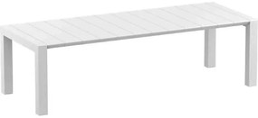 Τραπέζι VEGAS Λευκό PP 100x260/300x75cm