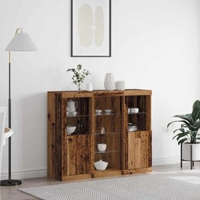 vidaXL Πλαϊνό γραφείο Παλαιό ξύλο 123 x 37 x 100 εκ Επεξεργασμένο ξύλο