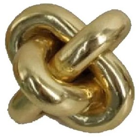 Διακοσμητικό Αντικείμενο Επιτραπέζιο Gold Knot 022290 16x16x16cm Gold Polyresin