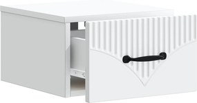 vidaXL Τοίχου Κρεμαστό Κομοδίνο Λευκό 34,5 x 33 x 20 εκ.