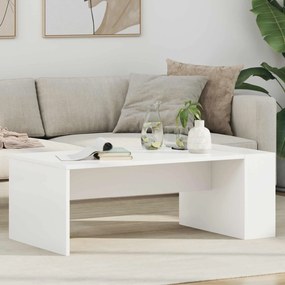 vidaXL Τραπεζάκι σαλονιού Λευκό 95 x 50 x 34 εκ Επεξεργασμένο ξύλο