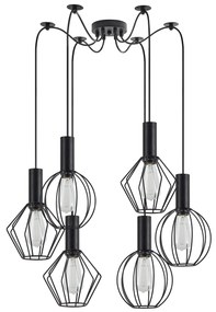 Φωτιστικό Οροφής  SE21-BL-4-BL6-GR12 ADEPT FLEX Black Pendant Black Metal Grid+ - 77-8908 - 51W - 100W - 77-8908