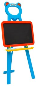 vidaXL Παιδικό Καβαλέτο 2 σε 1 με Μαυροπίνακα και Λευκό Πίνακα