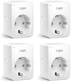 TP-LINK smart αντάπτορας ρεύματος TAPO-P100, Wi-Fi, ΒΤ, 4τμχ, Ver. 1.0