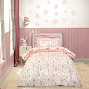 Σετ Σεντόνια Παιδικά 170x260 Essential 8859 Ivory, Pink 5204850256883