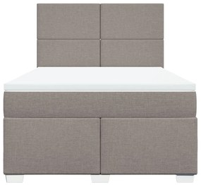 ΚΡΕΒΑΤΙ BOXSPRING ΜΕ ΣΤΡΩΜΑ TAUPE 140X200 ΕΚ. ΥΦΑΣΜΑΤΙΝΟ 3290508