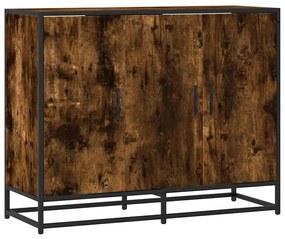 Sideboard Καπνιστή δρυς 94x35x76 cm Κατασκευασμένο ξύλο - Καφέ