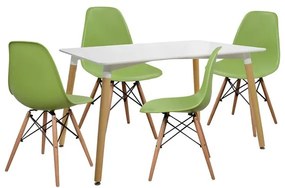 ΣΕΤ ΤΡΑΠΕΖΑΡΙΑ 5Τ ΤΡΑΠΕΖΙ 120x80x73 cm ΠΡΑΣΙΝ FB910080.10