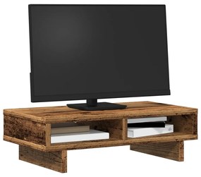 vidaXL Βάση Οθόνης Όψη Παλαιού Ξύλου 50x27x15 εκ. από Επεξ. Ξύλο