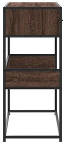 vidaXL Τραπέζι Κονσόλα Καφέ Δρυς 90x35x80 εκ. Επεξεργασμένο Ξύλο
