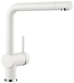 Blanco Linus SILGRANIT®-Look White Μπαταρία Κουζίνας με Περιστρεφόμενο Ρουξούνι