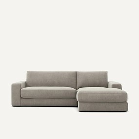 Γωνιακός καναπές από βελούδινο chenille ύφασμα, Skander