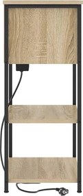 vidaXL Κομοδίνο Δρύς Sonoma 55 x 31 x 76 εκ Επεξεργασμένο ξύλο