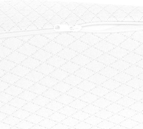 vidaXL Μαξιλάρι Γωνίας 69 x 64 x 19 εκ. Μεσαίο Αφρός Μνήμης Λευκό
