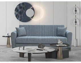 Καναπές Κρεβάτι Melina Grey Ύφασμα 3Θεσιος Με Αποθηκευτικό Χώρο 210x80 210x80x75Cm Κρεβ.180x100 Cm