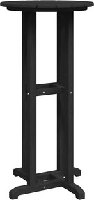 vidaXL Τραπέζι μπαρ Μαύρο 55 x 55 x 107 cm Πολυαιθυλένιο
