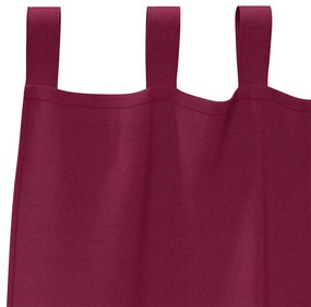 vidaXL Κουρτίνες με κουρτίνες 2 pcs Κόκκινο 260x140εκ. Πολυεστέρας