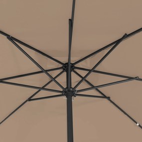 vidaXL Τετράγωνη Ομπρέλα Κήπου 295x245 εκ. Ταμπά