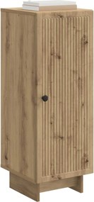 vidaXL Πλαϊνό γραφείο Artisan Δρυς 33 x 34,5 x 90 εκ
