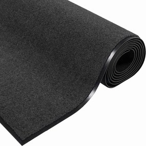 vidaXL Χαλάκι Εξώπορτας Ανθρακί και Μαύρο 90 x 150 cm 100% Πολυαμίδιο