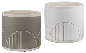 Κασπώ Με Σχέδιο ArteLibre Κεραμικό Φ12x10.5cm Σε 2 Χρώματα