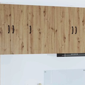 vidaXL Κρεμαστό ντουλάπι κουζίνας με ράφι Artisan Oak 50 x 31 x 80 εκ.