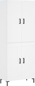 vidaXL Ντουλάπι Λευκό 69,5x34x180 εκ. από Επεξεργασμένο Ξύλο
