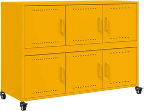 vidaXL Ντουλάπι Μουσταρδί 100,5x39x72 εκ. από Ατσάλι