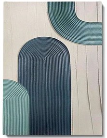 Πίνακας Καμβάς 3D 112RGN1158 70x100cm Multi Wallity Vertical Wood, Canvas