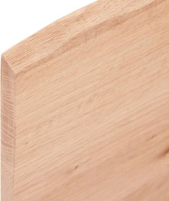 vidaXL Ράφι Τοίχου Ανοιχτό Καφέ 60x60x2 εκ. Επεξεργ. Μασίφ Ξύλο Δρυός