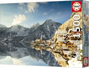 Παζλ Educa Winter in Hallstatt, Austria 1500 Τεμάχια