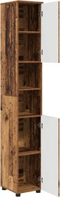 vidaXL Ντουλάπι Μπάνιου Παλιό Ξύλο 30 x 35 x 192 εκ.