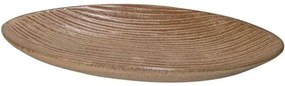 Διακοσμητική Πιατέλα 003-123-078 41x23,5x5,1cm Brown Ceramic