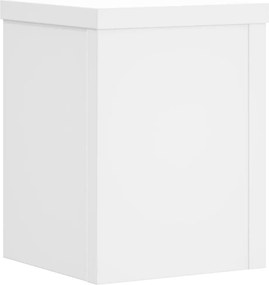 vidaXL Βάσεις Φυτών 2 τεμ. Λευκές 15x15x20 εκ. από Επεξεργασμένο Ξύλο