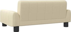 vidaXL Κρεβάτι Σκύλου Κρεμ 70 x 45 x 30 εκ. Υφασμάτινο